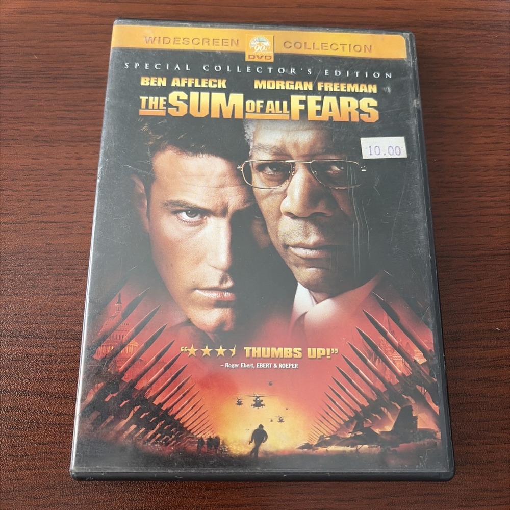 The Sum of All Fears DVD Special Collector's Edition Ben Affleck Morgan Freeman